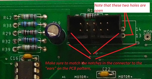 Installing 10 pin connector into PR-102 Tone Volume board to be compatible with PR-101 controller