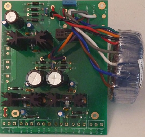 Triple Output Regulated Power Supply